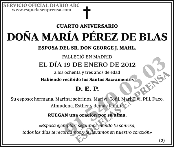 María Pérez de Blas